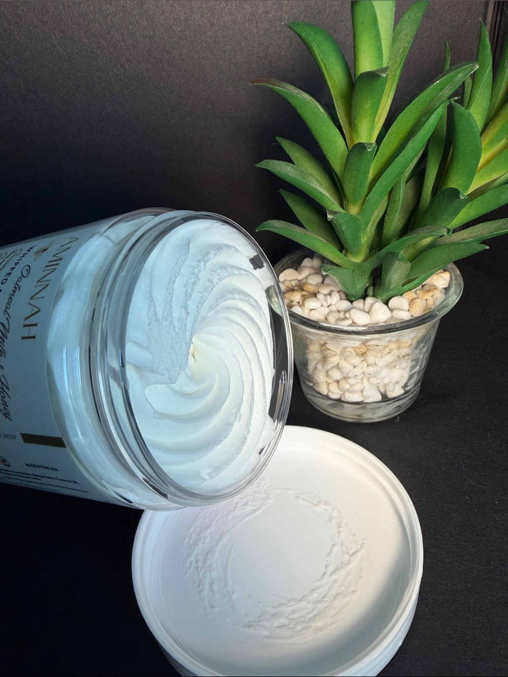 Aminnah Oatmeal Milk & Honey Whipped Body Butter 8 oz